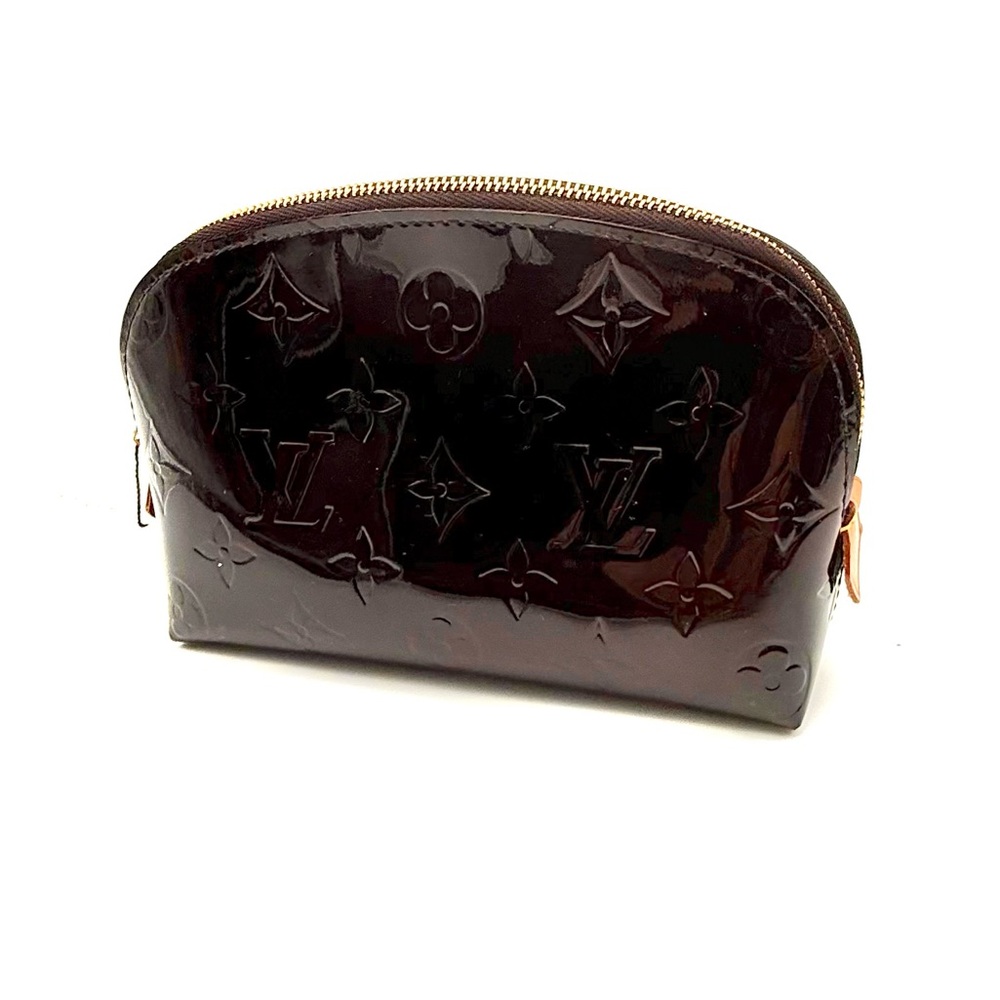 Authentic Louis Vuitton Vernis Cosmetic Pouch Amarante